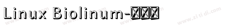 Linux Biolinum字体转换